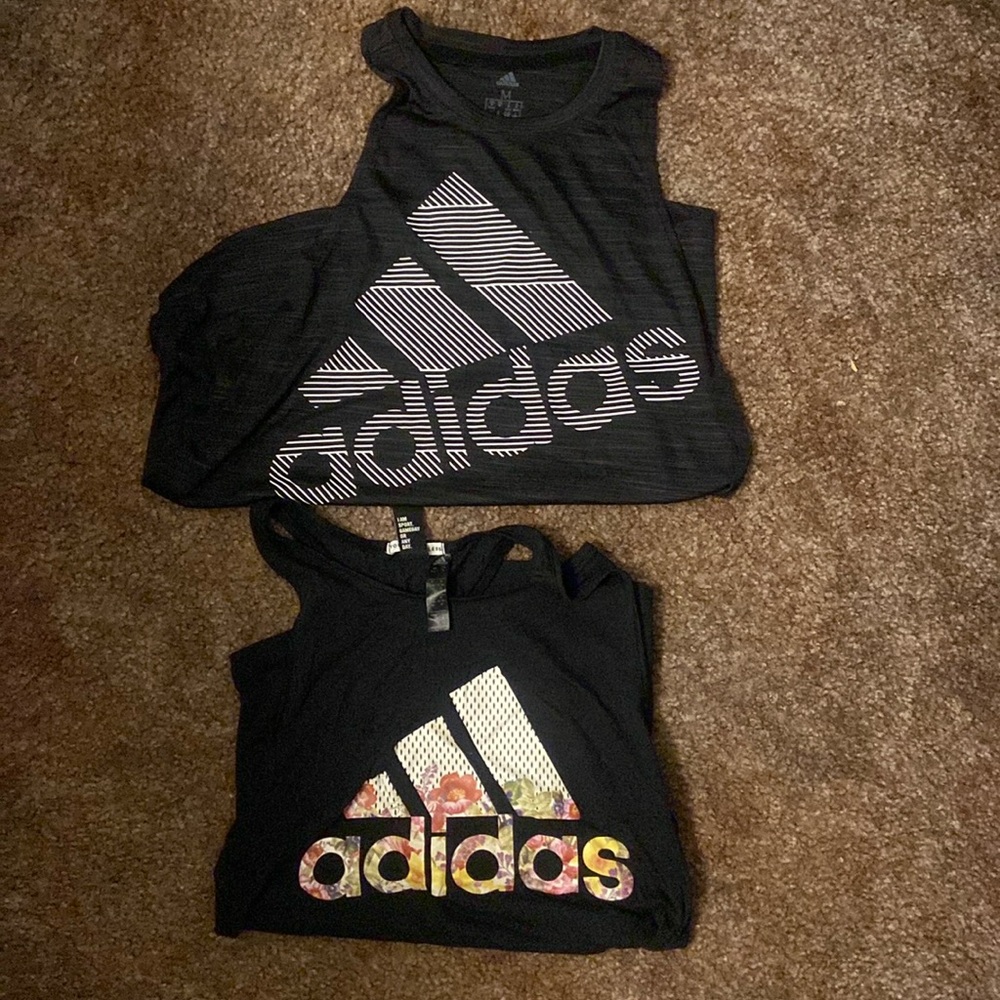 2 adidas tanks. Size medium